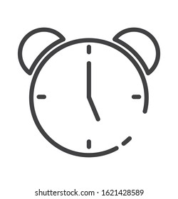 alarm clock icon vector illustration. isolated on white background.