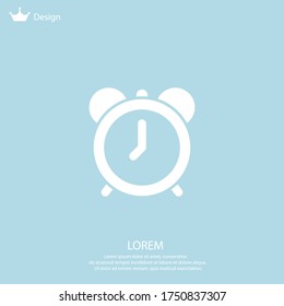 alarm clock icon. Vector illustration EPS 10.