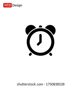alarm clock icon. Vector illustration EPS 10.