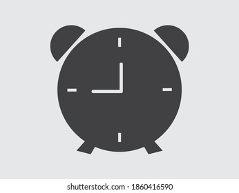 ilustración del vector de icono de reloj de alarma