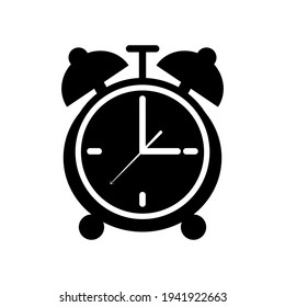 Ilustración vectorial del icono de reloj de alarma