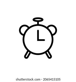 Icono de reloj de alarma diseño de símbolo de ilustración vectorial