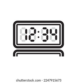 diseño de símbolo del vector de icono de reloj de alarma