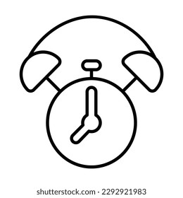 alarm clock icon, alarm vector, clock illustration
