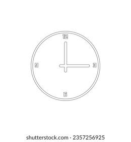 Alarm clock icon vector illustration on a white background