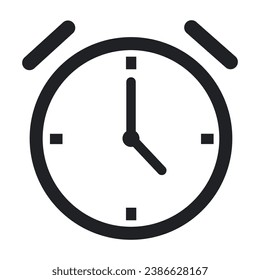 alarm clock icon vector illustration.