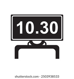 alarm clock icon vector illustration simple design