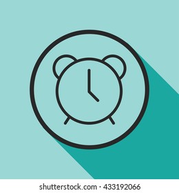 alarm clock icon. alarm clock vector illustration