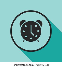 alarm clock icon. alarm clock vector illustration