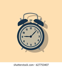 Alarm clock icon, vector illustration design. Education objects collection.