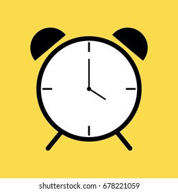 Alarm clock icon, vector illustration
