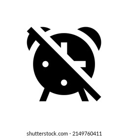 Alarm clock icon vector isolated on white background, stylish simple lines, alarm clock ring icon modern design