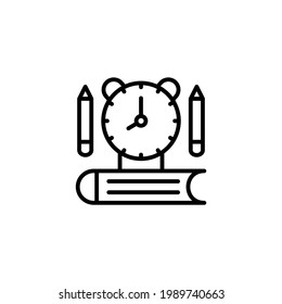 Icono de reloj de alarma en vector. Logotipo