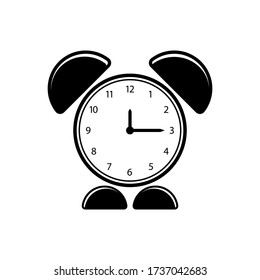 Alarm clock icon vector on white background