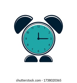 Alarm clock icon vector on white background