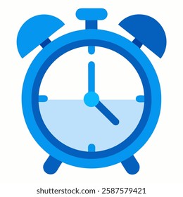 Alarm clock icon vector on white background.