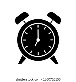 Alarm clock icon vector sign and symbol on trendy design