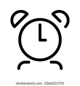 Alarm Clock Icon Vector Symbol Design Illustration