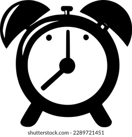 alarm clock icon vector symbol design illustration