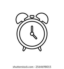 alarm clock icon vector symbol isolated