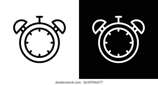 Alarm clock icon Vector symbol in trendy flat style
