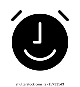 Symbol für Wecker - Vektorsymbol-Entwurfsgrafik
