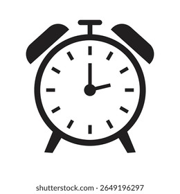 Wecker-Symbol, Vektorgrafik-Logo-Design
