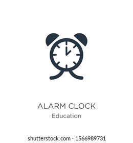 Alarm clock icon vector. Trendy flat alarm clock icon from education collection isolated on white background. Vector illustration can be used for web and mobile graphic design, logo, eps10