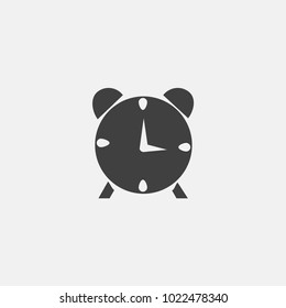alarm clock icon vector. wake up icon vector