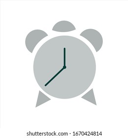 Alarm Clock icon vector icon, Wake up, get up concept, Time sign isolated on white background. Trendy Flat style for graphic design, Web site, UI. EPS10