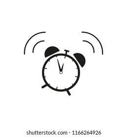 Alarm clock icon wake up of time