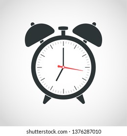 Alarm clock icon. Wake up.