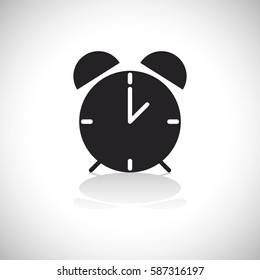 Alarm Clock Icon. Watch  Icon.Vector Illustration. Time Concept.