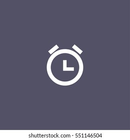alarm clock icon for web and mobile