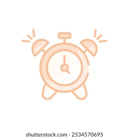 Conjunto de iconos de despertador de cinco estilos diferentes de Vector Ilustración de stock
