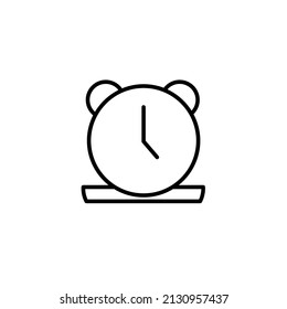 símbolo de iconos de reloj de alarma elementos vectores para web infográfica