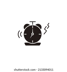 Alarm clock icons  symbol vector elements for infographic web