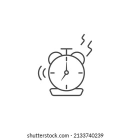 Símbolo de símbolo de reloj de alarma elementos vectores para web infográfica