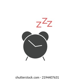 alarm clock icons  symbol vector elements for infographic web