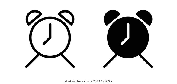 Alarm clock icons for web ui designs