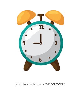 Alarm clock illustration icon. Alarm clock design