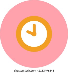 Reloj de alarma, ilustración, vector sobre fondo blanco.
