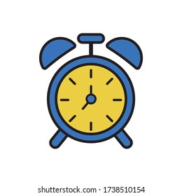 Alarm clock Illustration vector simple design