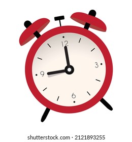 Alarm clock illustrations on transparent background