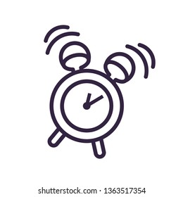 alarm clock isolated icon