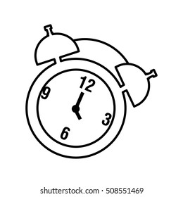 alarm clock isolated icon vector illustration design