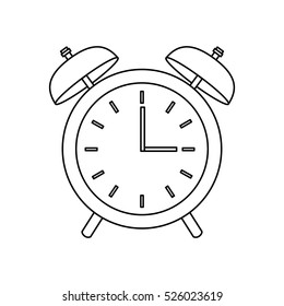 alarm clock isolated icon vector illustration design