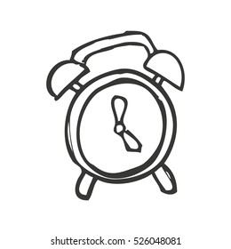 alarm clock isolated icon vector illustration design