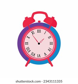 alarm clock isolated on white. alarm clock vector