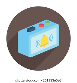 Alarm Clock isometric 3D icon, mini illustration. use for modern concept, print, UI, UX kit, web and app development. Vector EPS 10, related to learning and education, science